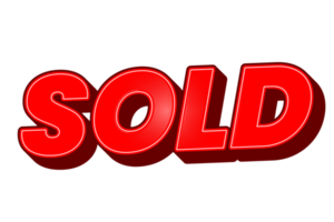 Sold out 3d label promotion banner png