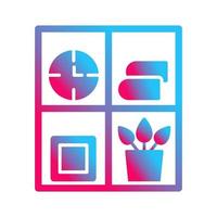 Bookshelf Vector Icon