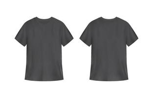 3d camiseta negro vector