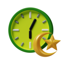 Iftar time 3d icon illustration png