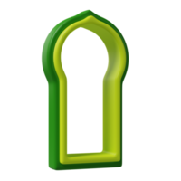 Moschee Tür 3d Symbol Illustration png