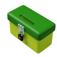 Infaq box 3d icon illustration png