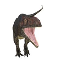 mapusauro dinosauro isolato 3d rendere png
