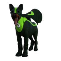 3d Cool dog isolated 3d render png