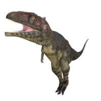 Mapusaurus dinosaur isolated 3d render png