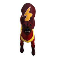 3d Cool dog isolated 3d render png