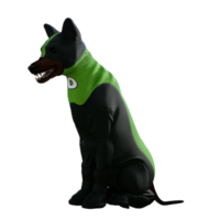 3d Cool dog isolated 3d render png