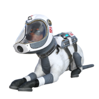 3d Cool dog isolated 3d render png
