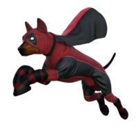 3d frio perro aislado 3d hacer png