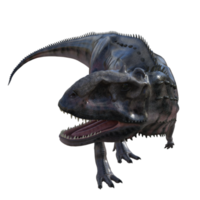 Majungasaurus dinosauro isolato 3d rendere png