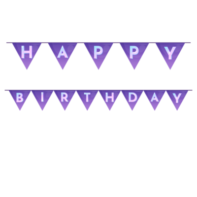 Happy Birthday Banner PNGs for Free Download