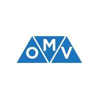 mov resumen inicial logo diseño en blanco antecedentes. mov creativo iniciales letra logo concepto. vector