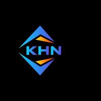 KHN abstract technology logo design on Black background. KHN creative initials letter logo concept. vector