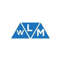 lwm resumen inicial logo diseño en blanco antecedentes. lwm creativo iniciales letra logo concepto. vector