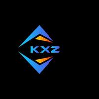 KXZ abstract technology logo design on Black background. KXZ creative initials letter logo concept. vector