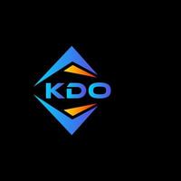 k do resumen tecnología logo diseño en negro antecedentes. k do creativo iniciales letra logo concepto. vector