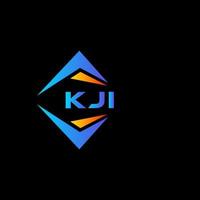 kji resumen tecnología logo diseño en negro antecedentes. kji creativo iniciales letra logo concepto. vector