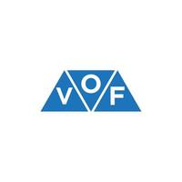 ovf resumen inicial logo diseño en blanco antecedentes. ovf creativo iniciales letra logo concepto. vector