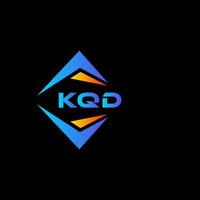 KQD abstract technology logo design on Black background. KQD creative initials letter logo concept. vector