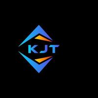 KJT abstract technology logo design on Black background. KJT creative initials letter logo concept. vector