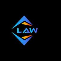 LAW abstract technology logo design on Black background. LAW creative initials letter logo concept. vector