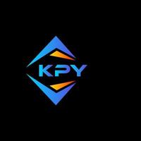 KPY abstract technology logo design on Black background. KPY creative initials letter logo concept. vector