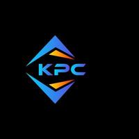 KPC abstract technology logo design on Black background. KPC creative initials letter logo concept. vector