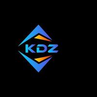 kdz resumen tecnología logo diseño en negro antecedentes. kdz creativo iniciales letra logo concepto. vector