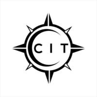 cit resumen tecnología circulo ajuste logo diseño en blanco antecedentes. cit creativo iniciales letra logo. vector