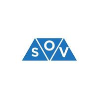 OSV abstract initial logo design on white background. OSV creative initials letter logo concept. vector