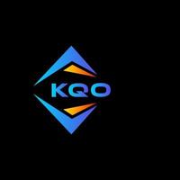 KQO abstract technology logo design on Black background. KQO creative initials letter logo concept. vector