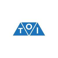OTI abstract initial logo design on white background. OTI creative initials letter logo concept. vector