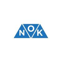 onk resumen inicial logo diseño en blanco antecedentes. onk creativo iniciales letra logo concepto. vector