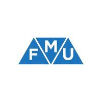 mfu resumen inicial logo diseño en blanco antecedentes. mfu creativo iniciales letra logo concepto. vector