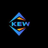 KEW abstract technology logo design on Black background. KEW creative initials letter logo concept. vector
