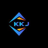 kkj resumen tecnología logo diseño en negro antecedentes. kkj creativo iniciales letra logo concepto. vector
