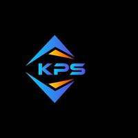 kps resumen tecnología logo diseño en negro antecedentes. kps creativo iniciales letra logo concepto. vector