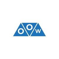 OOW abstract initial logo design on white background. OOW creative initials letter logo concept. vector