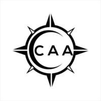 caa resumen tecnología circulo ajuste logo diseño en blanco antecedentes. caa creativo iniciales letra logo. vector