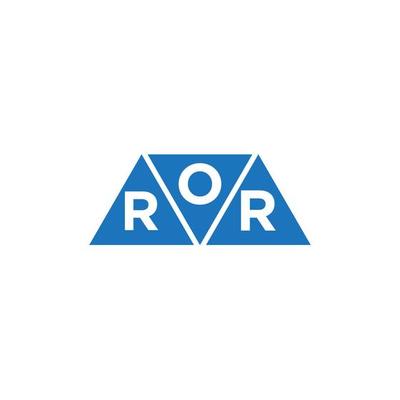 ORR abstract initial logo design on white background. ORR creative initials letter logo concept.