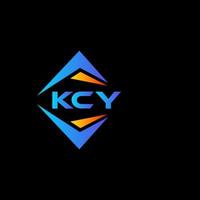 KCY abstract technology logo design on Black background. KCY creative initials letter logo concept. vector