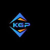 KGP abstract technology logo design on Black background. KGP creative initials letter logo concept. vector