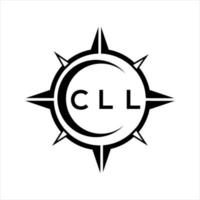 CLL abstract technology circle setting logo design on white background. CLL creative initials letter logo. vector