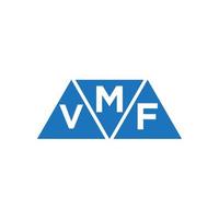 mvf resumen inicial logo diseño en blanco antecedentes. mvf creativo iniciales letra logo concepto. vector