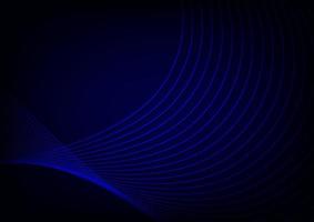 Abstact blue flow light line digital technology curve background vector