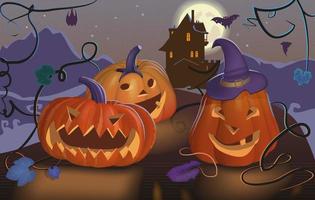 Halloween, Pumpkin Jack, Happy All Saints Day. Vector. vector