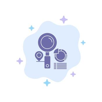 buscar ubicación descubridor grafico azul icono en resumen nube antecedentes vector
