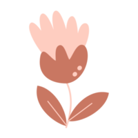 sencillo flor mano dibujado png