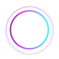 néon pente cercles png