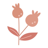 simple and cute pink flower png